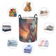 thumbnail image 4 of Balery Starry Sky Cute Horse Cesta de ropa redonda con asas, impermeable, independiente, para ropa, juguetes, dormitorio y familia-Small, 4 of 6