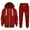 Red, variant on newwalpole Kids Sweatsuit Child Toddler Boys Girls Long Sleeve Solid Warm Hoodie Zipper Tops Pants Kids Outfits Sweat Suit Sweatshirts for Girls Red for Size 6-7 Years