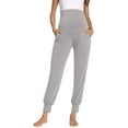 thumbnail image 2 of Pantalones de maternidad para mujer Embarazo Salón Yoga Pijamas Jogger Pantalones con bolsillos Adepaton CJWUS-4723, 2 of 7