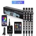 thumbnail image 1 of Bandes Lumineuses DEL RVB pour Intérieur de Voiture, Ambiance Puits de Pieds, avec Télécommande + Contrôle par Application, 1 of 11