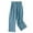 Sky Blue, variant on USNSM Women's Cotton Pants Linen Casual Loose Elastic Waist Straight Pants Comfy Baggy Wide Leg Pants with Pockets White S
