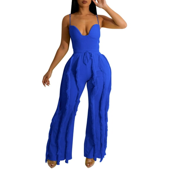 Womens Pants Womens Snow Pants Ladies Casual Suit Fashion Summer and Short Sleeved Two Piece Suit Adult Female Clothes Blue Size XXL