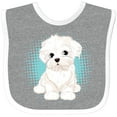 thumbnail image 3 of Inktastic Maltese Puppy Dog Boys or Girls Baby Bib, 3 of 4