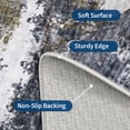 thumbnail image 5 of Garvee 5'x7' Modern Abstract Area Rug Washable Accent Carpet, Non-Slip Low Pile Indoor Mat for Living Room Bedroom Home Office, Gray Brown, 5 of 8