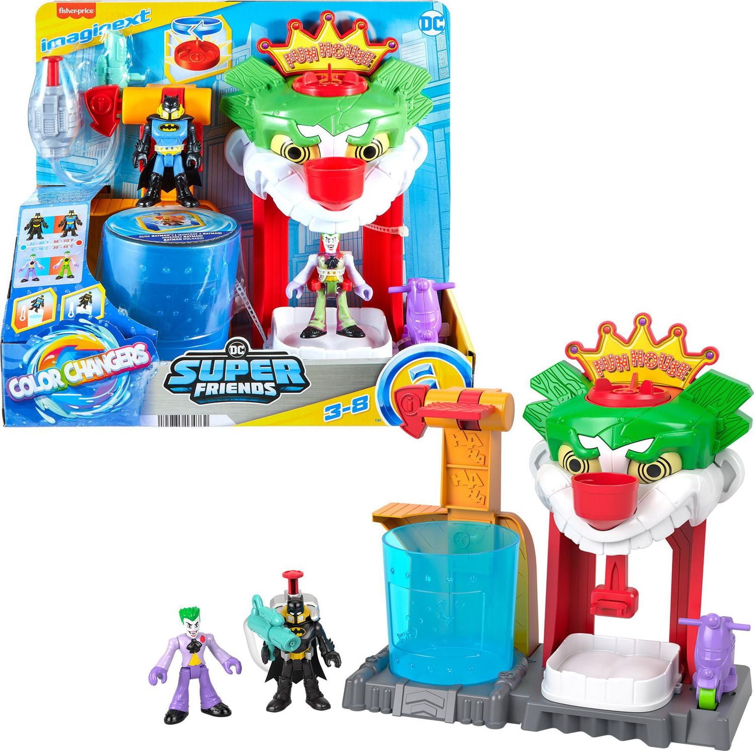 Imaginext DC Super Friends Batman Playset with Color Changing