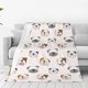thumbnail image 1 of Fotbe Bulldog Face Manta de Franela Acolchonada con Estampado, Súper Suave y Esponjosa, Extra Grande para Sofá, Cama, Uso Todo el Año-80"x60", 1 of 7