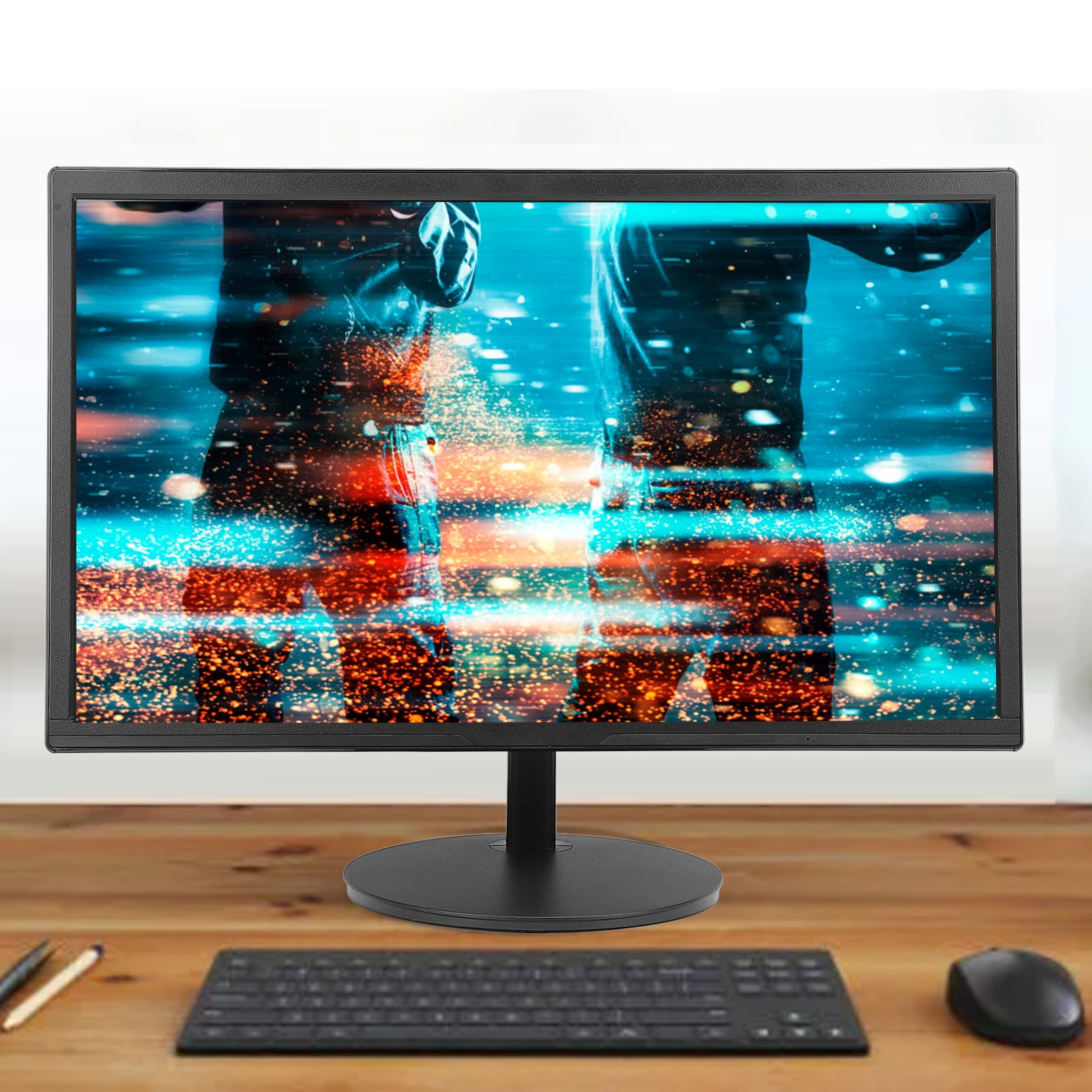20 Inch Computer Monitor, 1600 x 900 HD Desktop Monitor with HD-MI & VGA Ports, 60Hz LED Monitor for PC, Laptop, VESA Mounting, BlueLight Filter & Flickerless Technology, for Work Office Home