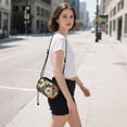 thumbnail image 5 of FORMRS Mini Crossbody Bag for Women Adjustable Shoulder Rope Travel Casual Phone Purse, Gray Floral Pattern, 5 of 7
