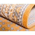 thumbnail image 4 of Unique Loom Williamsburg Collection Traditional Border with Dotted Center Area Rug, 3 Feet 7 Inch, Orange/Beige, 4 of 5