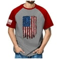 thumbnail image 4 of Gvdentm USA Shirt Men's American Flag Casual Short Sleeve T-Shirt A06-Grey,2XL, 4 of 4