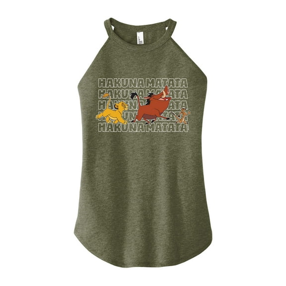 The Lion King - Timon and Pumba - Juniors High Neck Tank Top
