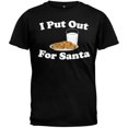 thumbnail image 1 of I Put Out For Santa Black T-Shirt, 1 of 1
