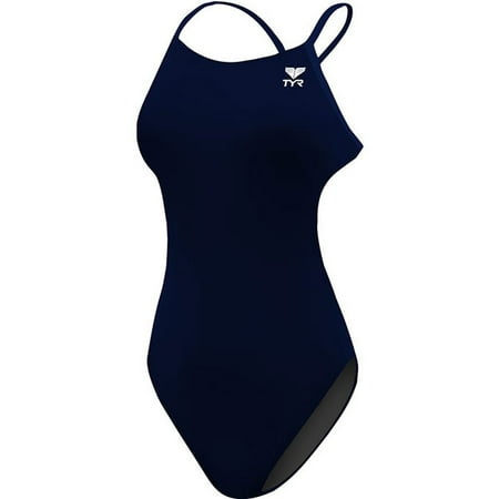 UPC: 0036702596435 | Tyr Swimsuit SOLID CUTOUTFIT Durafast Navy Size 32