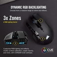 thumbnail image 4 of CORSAIR IRONCLAW Souris de Jeu Sans Fil Rechargeable RVB avec Technologie Slipstream - 18 000 DPI - Rétroéclairage RVB Multicolore à 3 Zones - Noir, 4 of 9