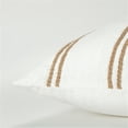 thumbnail image 2 of Donny Osmond Stripe 20" x 20" Cotton Pillow Cover in Tan and Cream, 2 of 5