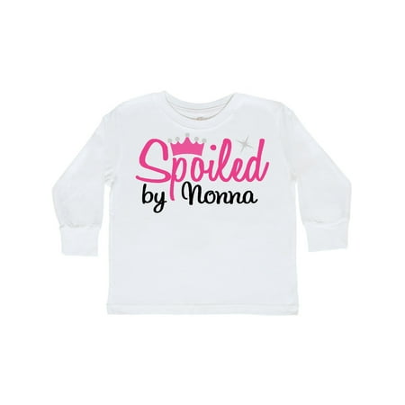 

Inktastic Spoiled By Nonna Gift Toddler Toddler Girl Long Sleeve T-Shirt