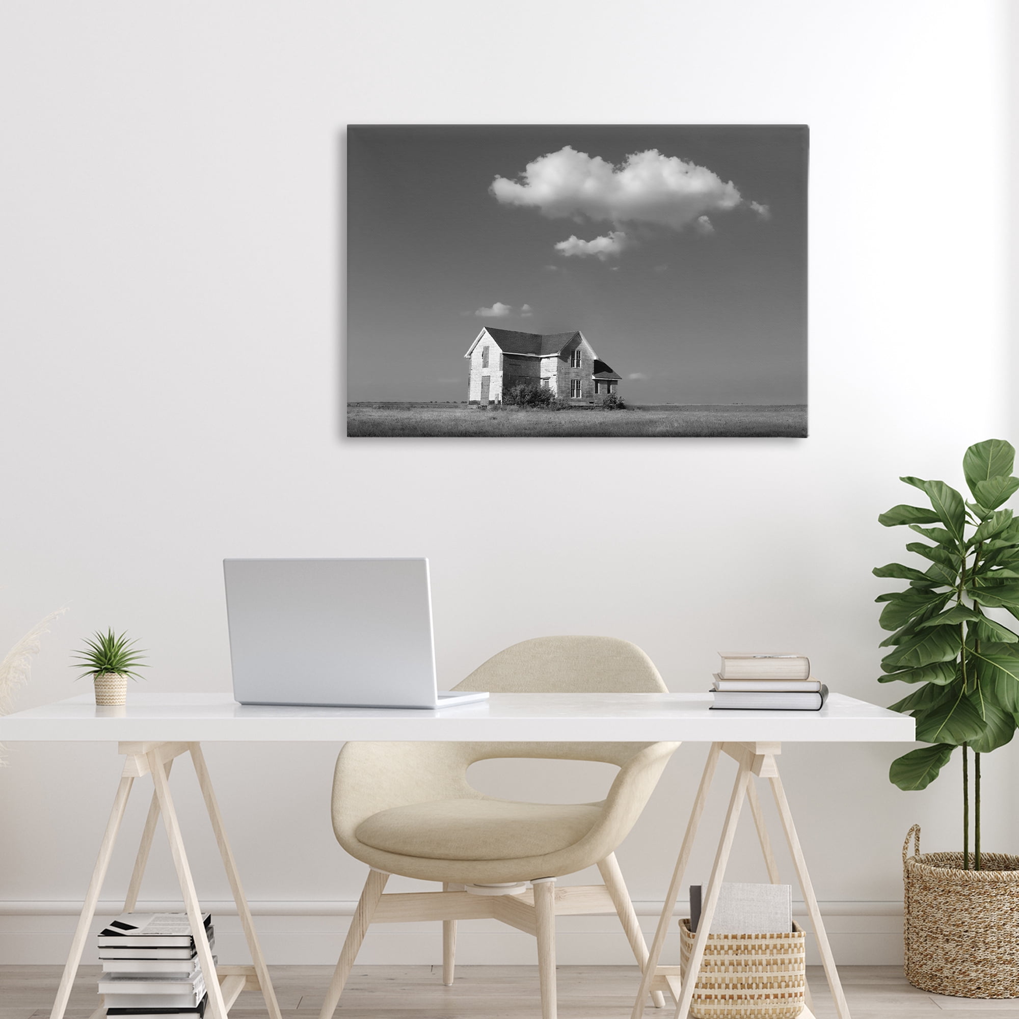 Stupell Industries Solitary Erstwhile Cottage Canvas Wall Art, design by Steve Toole