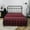 Red, variant on Solid Luxury Bed Skirt Super Microfiber Pleated 14" Drop Premium Dust Ruffle