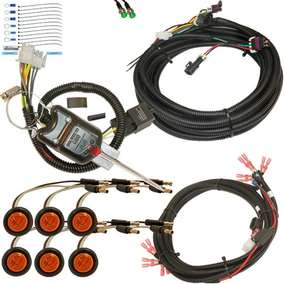 MCSADVENTURES Plug and Play turn kit with hazard Ranger 500, 570, 900 XP - amber/amber