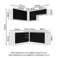 thumbnail image 3 of Cocina Integral Completa Modular Madesa Glamy 349cm BN 03, 3 of 5