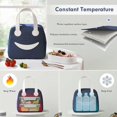 thumbnail image 3 of Bolsa de almuerzo ZHAOCHENG con aislamiento para hombres bolsa de mano fácil de limpiar adecuada para niños azul, 3 of 5