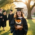 thumbnail image 5 of JMKQLZ 20cm Fluffy Fox Graduation Stuffed Animal Doctorate Bachelor Panda Plush Toys in Cap Gown Wearing Ribbons Doll Simulation Souvenir Gifts 2025 Graduation Gifts, 5 of 7