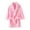 Hot Pink, variant on Kids Plush Robes Boys Girls Cute Collared Fluffy Bathrobe Animal Long Sleeve Pajamas Nightgown with Pocket Belt, Multicolor, 6 Years