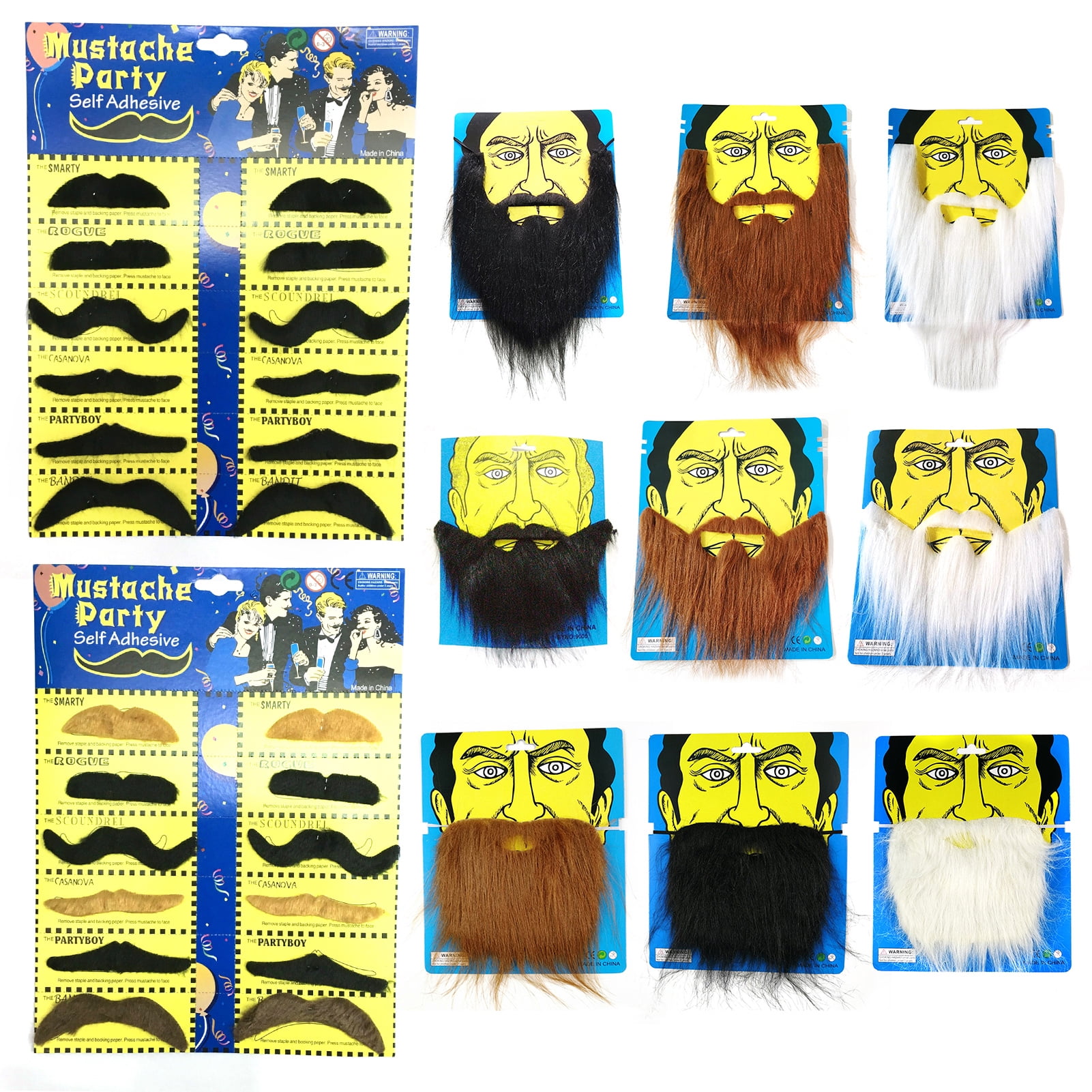 YDxl Fake Beard Increase Atmosphere Reusable Decorate Novelty Cosplay