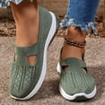 thumbnail image 3 of Mepaouo Orthopedic Sandals for Women Hollow out Flats Closed Toe Slip on Loafers Mesh Knit Walking Shoes, 3 of 7