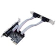 thumbnail image 1 of 25Mbps PCIE Serial Port Expansion Card AX99100 Chip PCIE to Serial Port RS232 Interface 4 Port Expansion Card Riser Card, 1 of 6