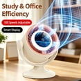 thumbnail image 6 of Rechargeable Desk Fan, Portable Mini Table Fan with LED Light and Digital Display, Stepless Speed Control USB-C Fan for Office, Bedroom, Home, Travel, 6 of 8