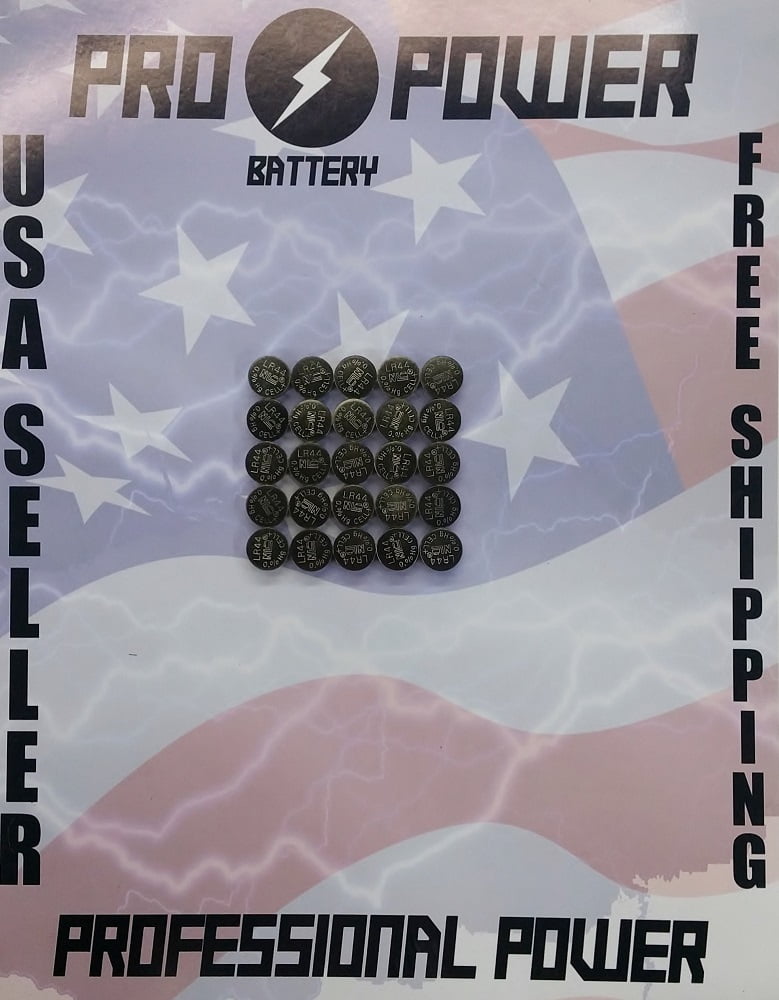 25 NEW LR44 REPLACEMENT FOR MAXELL A76 L1154 AG13 357 SR44 303 BATTERY