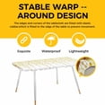 thumbnail image 4 of Sage Green Polka Dots Table Cloths for 8 Foot Rectangle Tables, Vintage Abstract Art Watercolor Patio Waterproof Elastic Fitted Tablecloths, Washable Rectangular Table Cover for Camping, 4 of 8