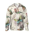 thumbnail image 2 of Lsque Flying Butterflies-1 UPF 50+ Lightweight Sun Protection Men's Women's Long Sleeve Shirt, Hoodie Performance -X-Large, 2 of 9
