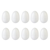FRCOLOR DIY Egg 50pcs paper mache eggs eggs white eggs decoration craft for diy painting and natural egg dye decorating extra large eggs,1.18"X0.79"X0.79"