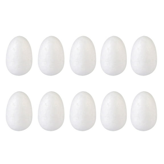FRCOLOR DIY Egg 50pcs paper mache eggs eggs white eggs decoration craft for diy painting and natural egg dye decorating extra large eggs,1.18"X0.79"X0.79"