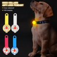 thumbnail image 3 of Waterproof Pet Dog Cat Collar LED Luminous Light Night Safety Clips Tag Flashing,White, 3 of 11