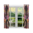 thumbnail image 2 of MYPOP African Woman Window Curtain Kitchen Curtain 26x39 inches (Two Piece), 2 of 3