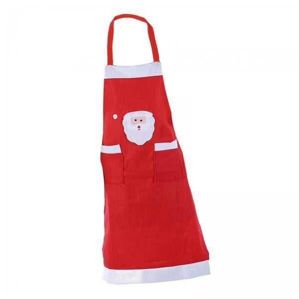 DOLITY 4xXmas Santa Claus Aprons Holiday Kitchen Apron for House Cleaning Baking
