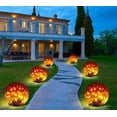 thumbnail image 3 of Luces solares para jardín Keevvon, paquete de 2, 60 LED, impermeables, color rojo, 3 of 8