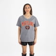 thumbnail image 4 of Women's Gameday Couture Gray Maryland Terrapins Iconic Edge Rhinestone V-Neck T-Shirt, 4 of 7