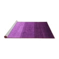thumbnail image 2 of Ahgly Company Machine Washable Indoor Round Abstract Purple Modern Area Rugs, 7' Round, 2 of 4