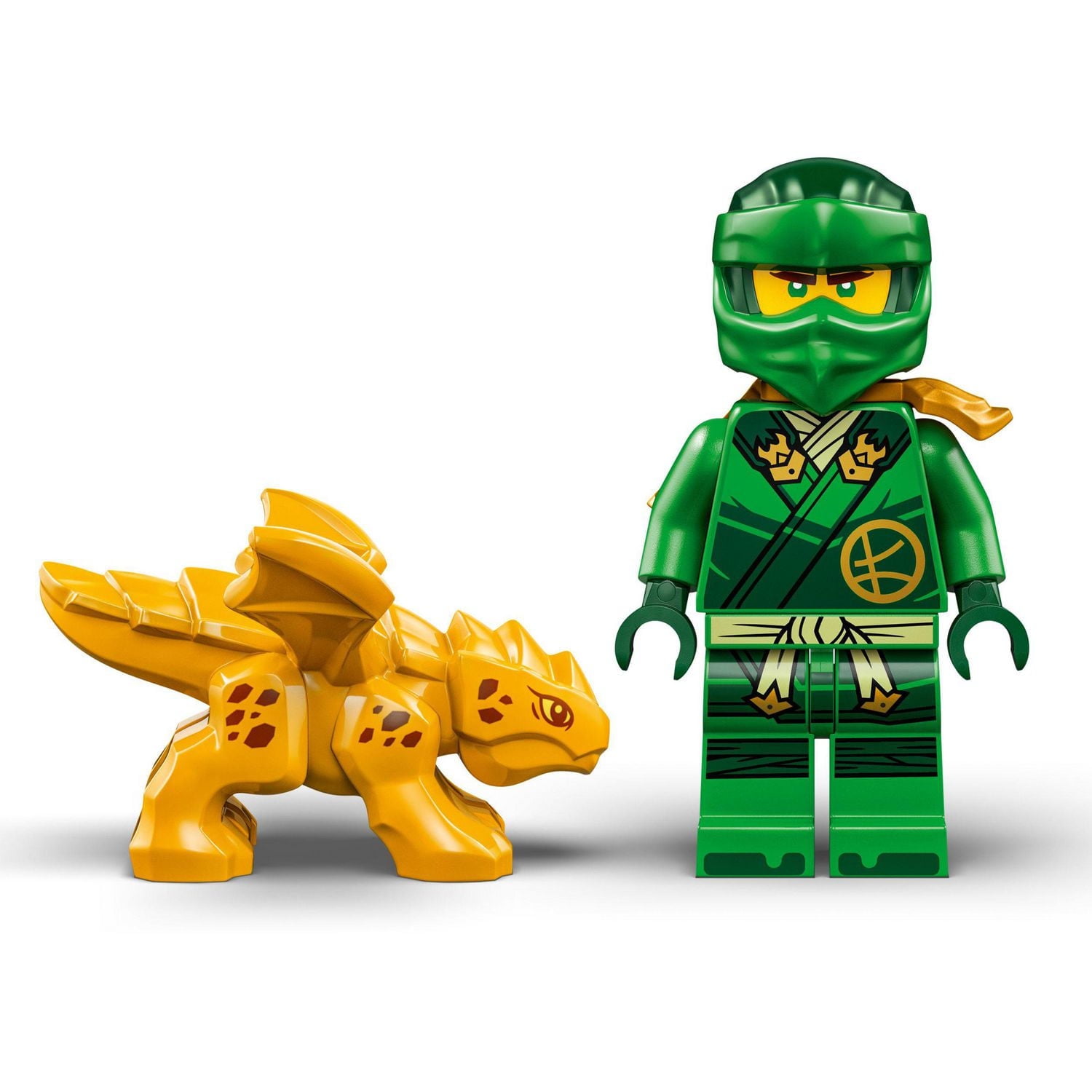 LEGO NINJAGO Lloyd's Green Forest Dragon Toy - Pretend Play Building Toy for Boys and Girls, Ages 6+ - Dragon Figurine with 2 Minifigures for Kids - Gift Idea for Birthdays - 71829, Includes 128 Pieces, Ages 6+