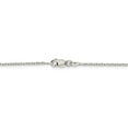thumbnail image 3 of 925 Sterling Silver 1.5mm Beveled Oval Cable Chain; 42 inch; Lobster Clasp; for Adults and Teens; for Women and Men, 3 of 4