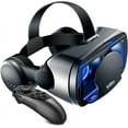 thumbnail image 1 of Gafas 3D VR Realidad Virtual Pantalla Completa Visual Gran Angular VR Gafas Caja para Anteojos con Control Remoto Bluetooth (Negro Pro), 1 of 5