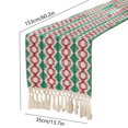 thumbnail image 4 of Xuniizn Christmas Tablecloth Wrinkled Cheesecloth Christmas Tablecloths - Bohemian Christmas Table Cloth Rectangular Table Cover for Holiday, Wedding Party Christmas Decorations for Home, 4 of 7