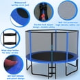 thumbnail image 2 of Cochan Trampoline, 14FT Trampoline for Kids and Adults with Enclosure Net, Heavy Duty Outdoor Trampoline with Lights and Sprinkler, 1400LBS Weight Capacity, Easy Assembly, 2 of 6