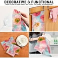 thumbnail image 7 of Coolnut Soft Absorbent Reusable Kitchen Towels, Set of 6|28x18 in, Flowers Art Design Dining Kitchen Living Room Tea Towels Dish Towels Decorative Towels Washcloth Gift, 7 of 7