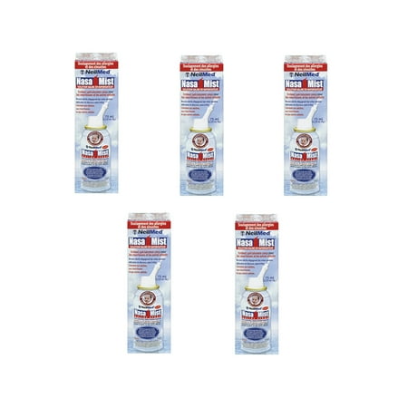 5 Pack - Nasamist Saline Spray Isotonic 75 ml Each