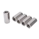 thumbnail image 3 of 5 tuercas de acoplamiento hexagonales de acero inoxidable anticorrosión M12, tuerca de conector plateada para pernos de tornillo, 3 of 8